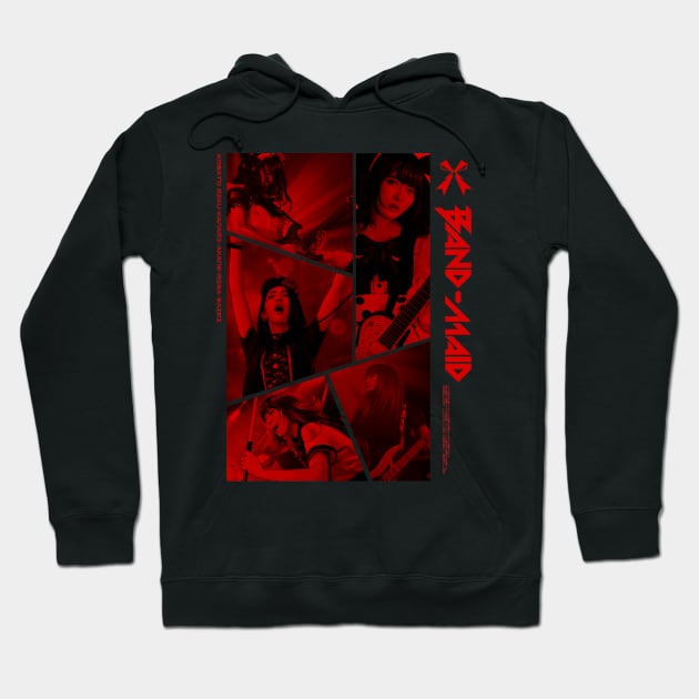 BAND-MAID PANEL (RED) Hoodie by kecengcbl